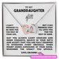 To My Granddaughter | Personalized Interlocking Hearts - Gift Set