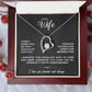 To My Wife - Can't Live Without You Necklace | Gift Set