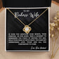 To My Badass Wife | For All The Tomorrows To Come - Love Knot Necklace