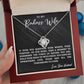 To My Badass Wife | For All The Tomorrows To Come - Love Knot Necklace