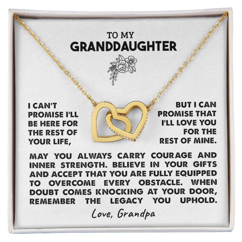 To My Granddaughter | Legacy Necklace - Gift Set