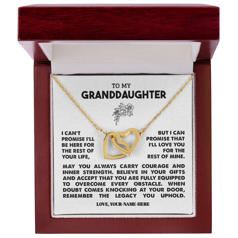 To My Granddaughter | Personalized Legacy Necklace - Gift Set