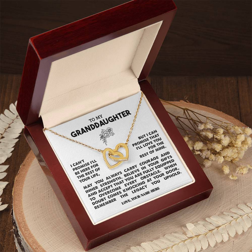 To My Granddaughter | Personalized Legacy Necklace - Gift Set