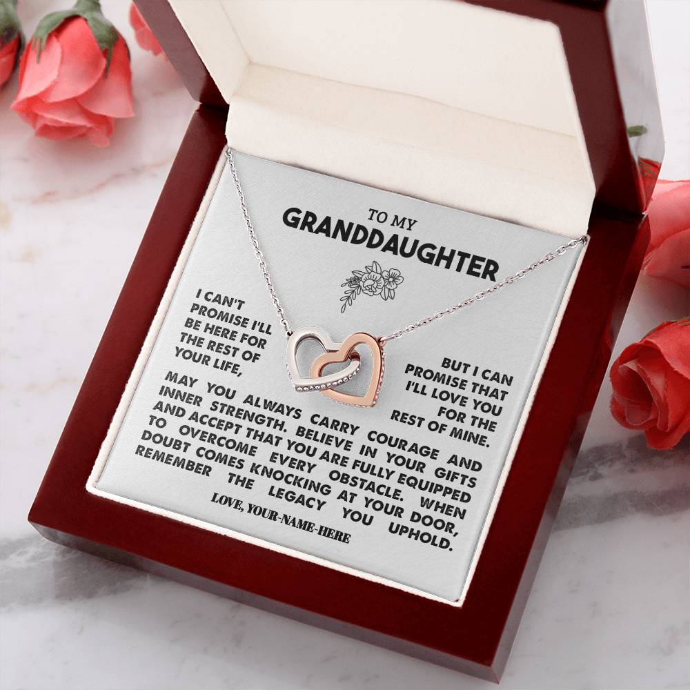 To My Granddaughter | Personalized Legacy Necklace - Gift Set