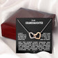 To My Granddaughter | Courage - Interlocking Heart Necklace - Gift Set