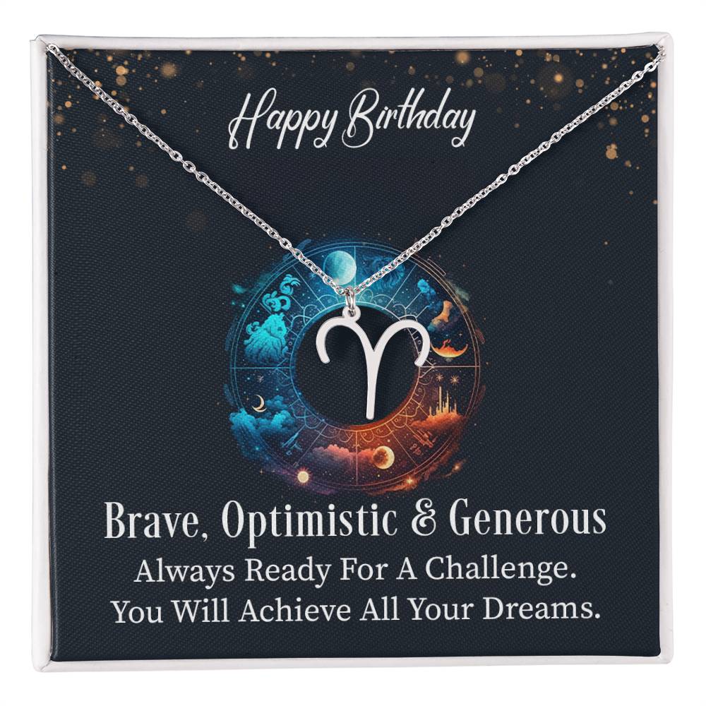 Happy Birthday Zodiac Neclace - Gift Set