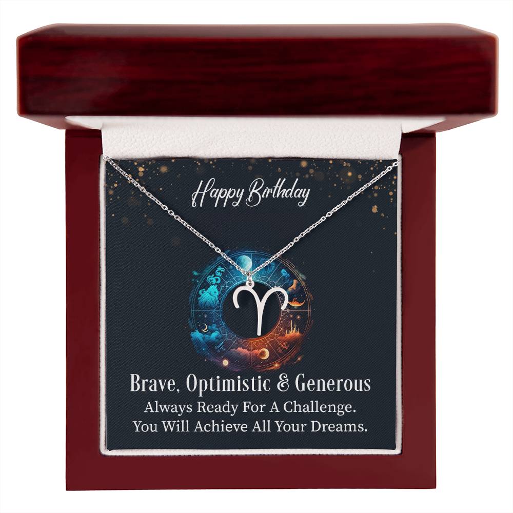 Happy Birthday Zodiac Neclace - Gift Set