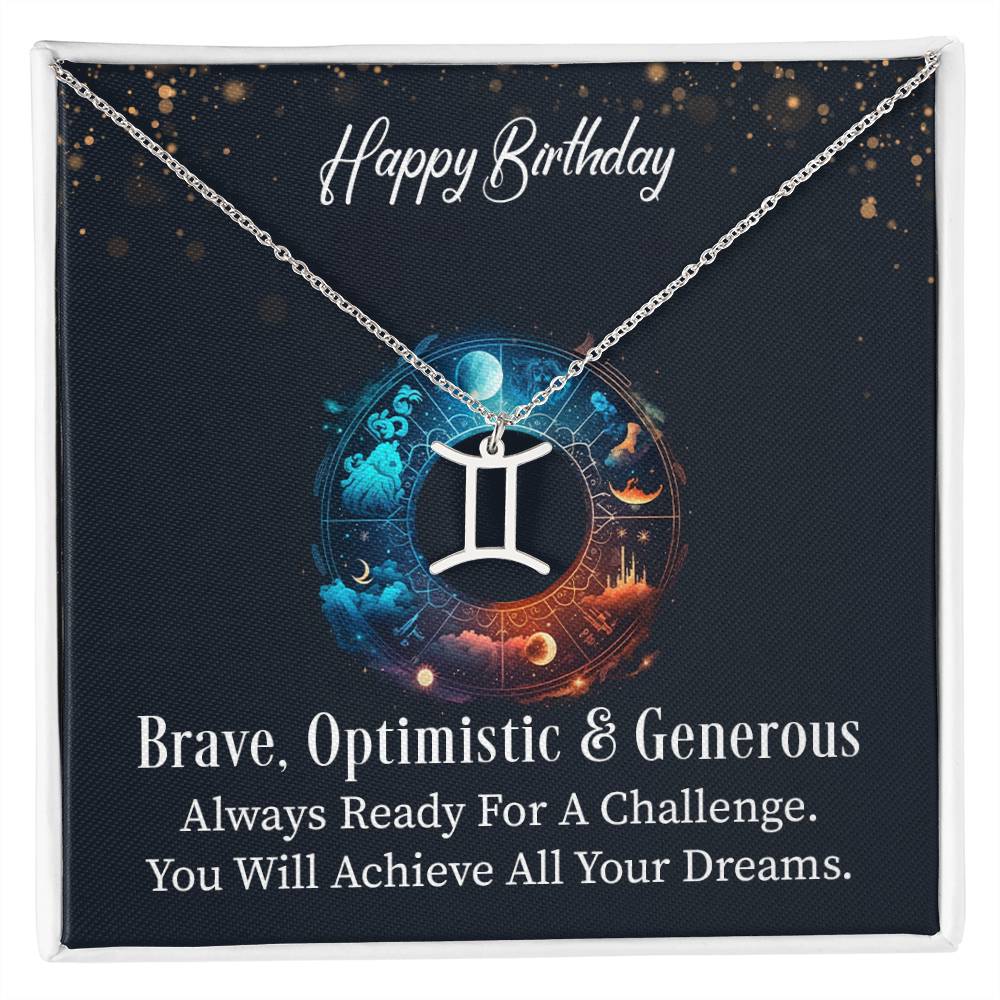 Happy Birthday Zodiac Neclace - Gift Set