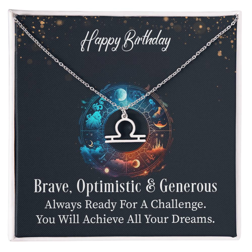 Happy Birthday Zodiac Neclace - Gift Set