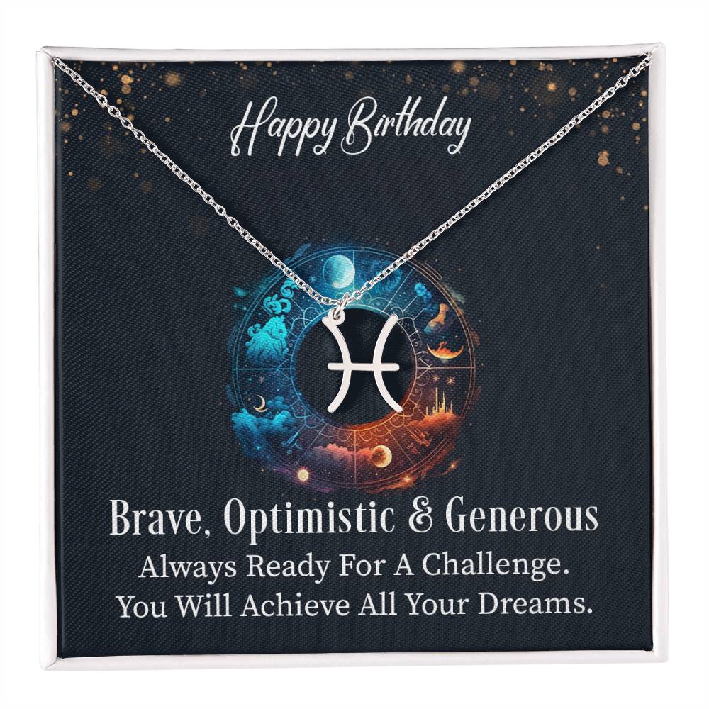 Happy Birthday Zodiac Neclace - Gift Set