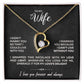 To My Wife - Can't Live Without You Necklace | Gift Set