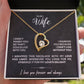 To My Wife - Can't Live Without You Necklace | Gift Set